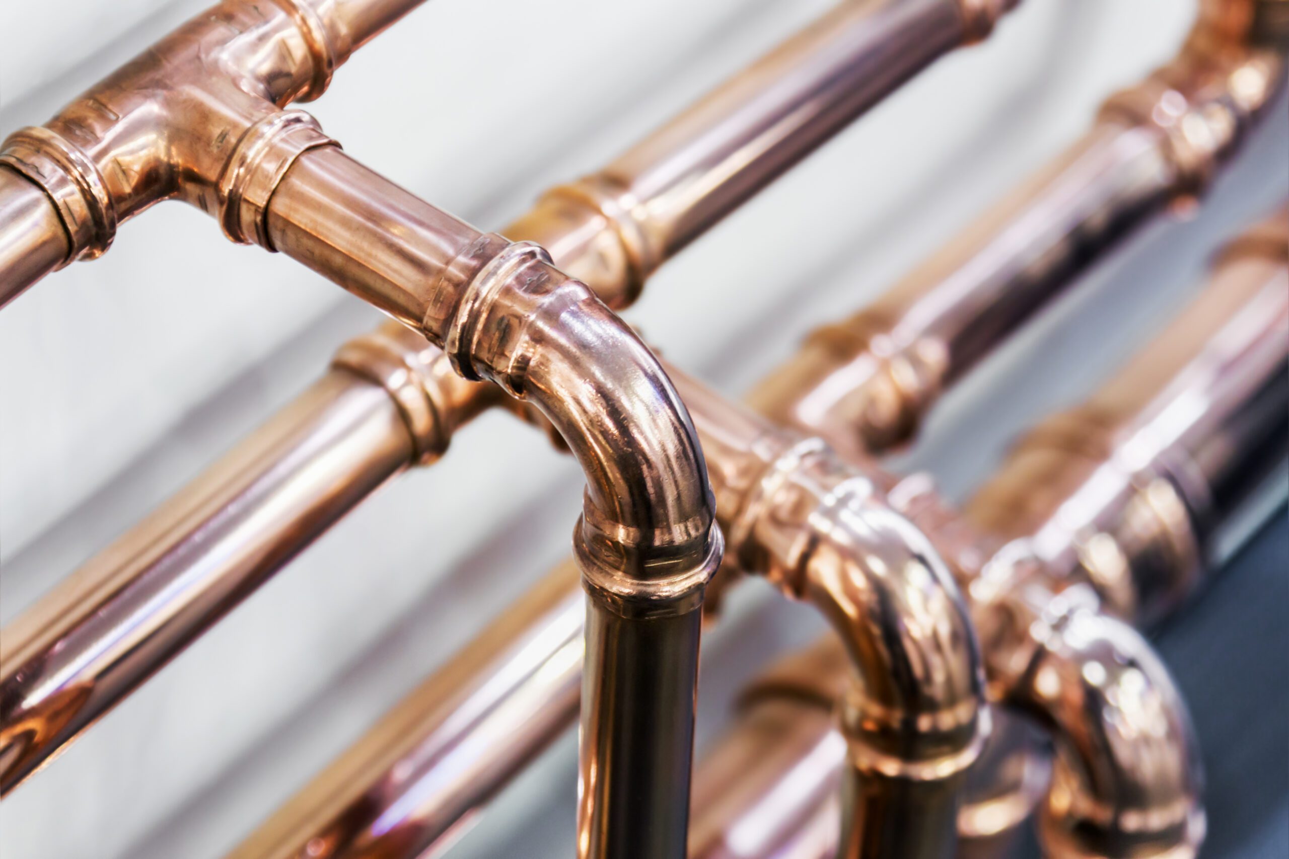 Copper,Pipes,And,Fittings,For,Carrying,Out,Plumbing,Work.,Plumbing,
